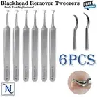 Blackhead Facial Acne Spot Pimple Remover Tweezer Curve Extractor Tool Comedone