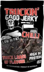 Truckin Good Jerky Good Jerky Chilli 100G, 12 X 1100 G