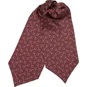 Elizabetta Derby - Silk Ascot Cravat Tie for Men in Burgundy at Nordstrom One Size