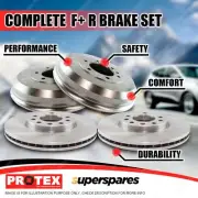 Front Brake Rotors + Rear Drums Set for Mitsubishi Triton MQ MR 2.4L Front 320mm (for: Mitsubishi)