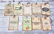 9-Sewing Ads-Ephemera-Vintage-Junk Journal-Linen Cardstock-Journaling-Hang-Tags