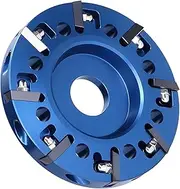 Hoof Trimming Disc, 8 Teeth Hoof Trimming Plate Metal Hoof Trimmer Grinder Disc with 8 Blades and Hex Wrench for Livestock Cow Horse Goat Cattle Sheep, Blue 3.9 inch