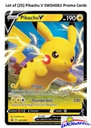 Lot of (25) POKEMON TCG Pikachu V Shinning Fates SWSH061 Promo Cards