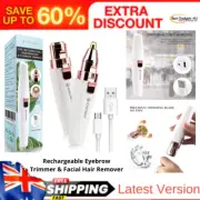 Rechargeable Eyebrow Trimmer & Facial Hair Remover Women 2 IN 1 Eyebrow Razor