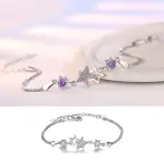 【I.DEAR JEWELRY】正白K-星光閃爍-五角小星星鑲鑽閃亮手鍊(星光閃爍)