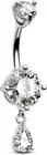 Belly Button Ring Dangle Belly Rings 316L Surgical Steel Belly Button Piercing