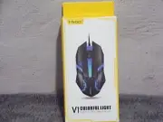 T-Wolf V1 Colorful Light Business Office Wired Mouse New in Box