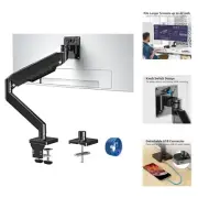 Monitor Desk Mount Fits 22-42'' Heavy Duty Widescreen, Gas Spring Computer Mo...