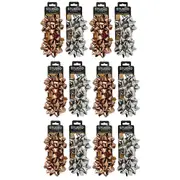 24pc Studio Gift Wrapping 10cm Metallic Bow Assorted Colours Decoration