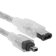 Firewire 4 to 6-pin Male IEEE 1394 DV Out Mini Cable Cord i-Link iLink for PS2