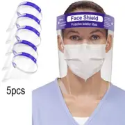 5-Pack NEW Face Shield Anti-Splash Protection Mask Full Cover For Men Women Kids