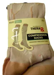 Knee High Compression Socks By TheraRX, Mild Compression, X/XL, Statoscope Print