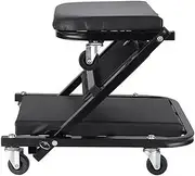Roller Seats & Creepers Shop Seat Creeper Seats On Wheels Auto Maintenance Work Bench Chair Auto Workshop Bench Wheels Roller with Folding(Black)
