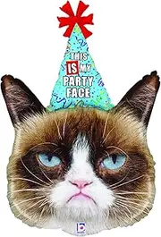 XL 36" Grumpy Cat Super Shape Mylar Foil Balloon Party Decoration