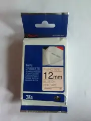BROTHER P-TOUCH TAPE TZ-FAE3 BLUE ON PINK 12MM FABRIC