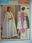 Vintage Vogue Couturier Yves St Laurent Evening Gown/Cape Pattern
