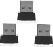 SOESFOUFU 3pcs Ambient Light USB Optic Van Projector Portable Strobe Vehicle Lamp Flash Car Roof Lights Interior Door Warm Headlight Finger Freshener Charger Dash Lighting Seat Decor Iron