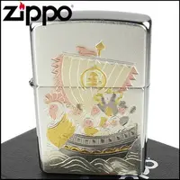 在飛比找PChome24h購物優惠-【ZIPPO】日系~傳統藝術-寶船七福神圖案電鑄板貼片加工打