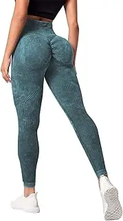 [Generic] Womens Yoga Pants Slim Fit Athletic Casual Lounge Legging Breathable with Pockets, Green, Large