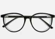 ouMandis 2-Pack Blue Blocking Glasses UV400 Protection Clear Lens Black