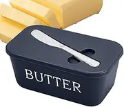 Butter Container for Counter | Butter Cover | with Cutter Airtight Cheese Container for Cooking Serving Camping Refrigerator Dining Fridge Counter
