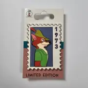 Disney DEC Employee Center Postage Stamp Pin LE 250 Robin Hood Animals Hero