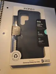 Incipio Grip Samsung S22 Ultra Phone Case - Black
