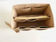 Bag Organiser Insert removable zipper felt Tote Speedy 30 Neverfull MM BEIGE
