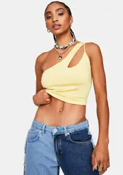 Lemonade Fast And Furious Asymmetrical Crop Top