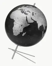 Replogle Globes Mikado Slate Gray World Globe