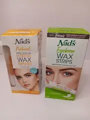 Lot Of 5 NADS Eyebrow Wax Removal Strips And Wands