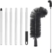 81.9In Gutter Cleaning Brush with 13In Extendable Aluminum Poles, 11In Curved PE