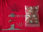 Alto Eb sax repair parts Rollers & screws & Spring +1 set Alto sax pads