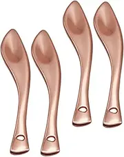 4pcs Face Cream Scoop Eye Cream Scoop Cosmetic Scoop Cosmetic Cream Scoops Facial Cream Spoon Facial Cream Scoop Tool Face Massage Tools Mini Scoop Spatula Make up Metal