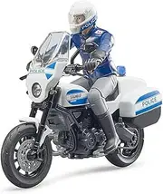 Scrambler Ducati Police Bike with Policeman