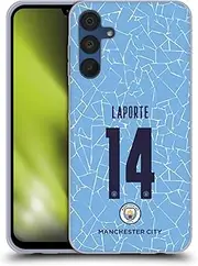 Head Case Designs Officially Licensed Manchester City Man City FC Aymeric Laporte 2020/21 Players Home Kit Group 1 Soft Gel Case Compatible with Samsung Galaxy A15