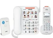VTech CareLine Corded-Cordless Bundle - NBN Ready Phone System - Corded desks...
