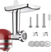 Stainless Steel Meat Grinder Attachment for Kitchenaid Stand Mixer, Meat Grinder
