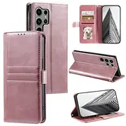 Phone Case For Samsung Galaxy S24 S23 S22 S21 S20 Ultra Plus FE A54 A34 A14 S25 Ultra Wallet Case with Wrist Strap Kickstand Card Slot Retro TPU PU Leather