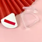 Portable Triangle Sponge Transparent Cosmetic Bag Makeup Puff Box Storage .w❤ ny