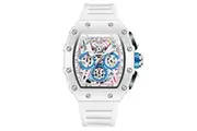 Luxury White Waterproof Quartz Watch Multifunctional Casual Design Watch