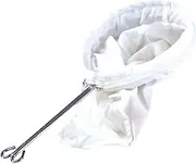 80 Mesh Filter Mesh Bag for Milk Tea Reusable Kitchen Strainer Zipper Handle Space-Saver Design