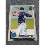 CORBIN BURNES RC AUTO 國聯賽揚獎釀酒人隊新人簽名卡 2019 DONRUSS OPTIC