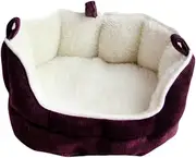 HOLIDYOYO Small for Ferrets Rabbits and Guinea Pigs Cozy House with Zipper Design Soft for Mice and Squirrels Red