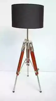 Tripod Lamp Vintage Home Antique Decor Corner Lighting Without Shade or Bulb