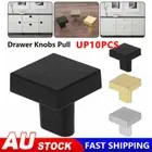 Solid Square Black Antique Cabinet Drawer Cupboard Kitchen Door Knobs Handles