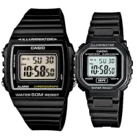 在飛比找momo購物網優惠-【CASIO 卡西歐】實用運動熱賣男女對錶(W-215H-1