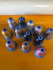 NEW! Mixed Lot Of 12 Robinson Anton Machine Embroidery Thread 1100 Yd Polyester