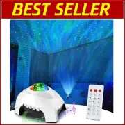 Elegant 3-in-1 Galaxy Projector Night Light with Bluetooth Speaker & White Noise