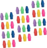 Pencil Eraser Caps 50pcs Eraser Cap Mini Erasers Mini Erasers for Mini Animal Erasers Eraser Cover Classroom Supplies Tip Erasers TPR Eraser Caps Supplies Pencil Protector Cap